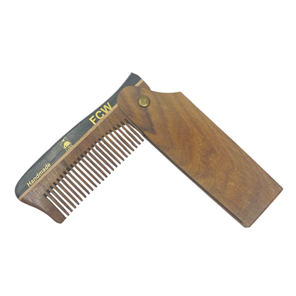 G.B.S Handmade Folding Wooden Hair & Beard Comb
