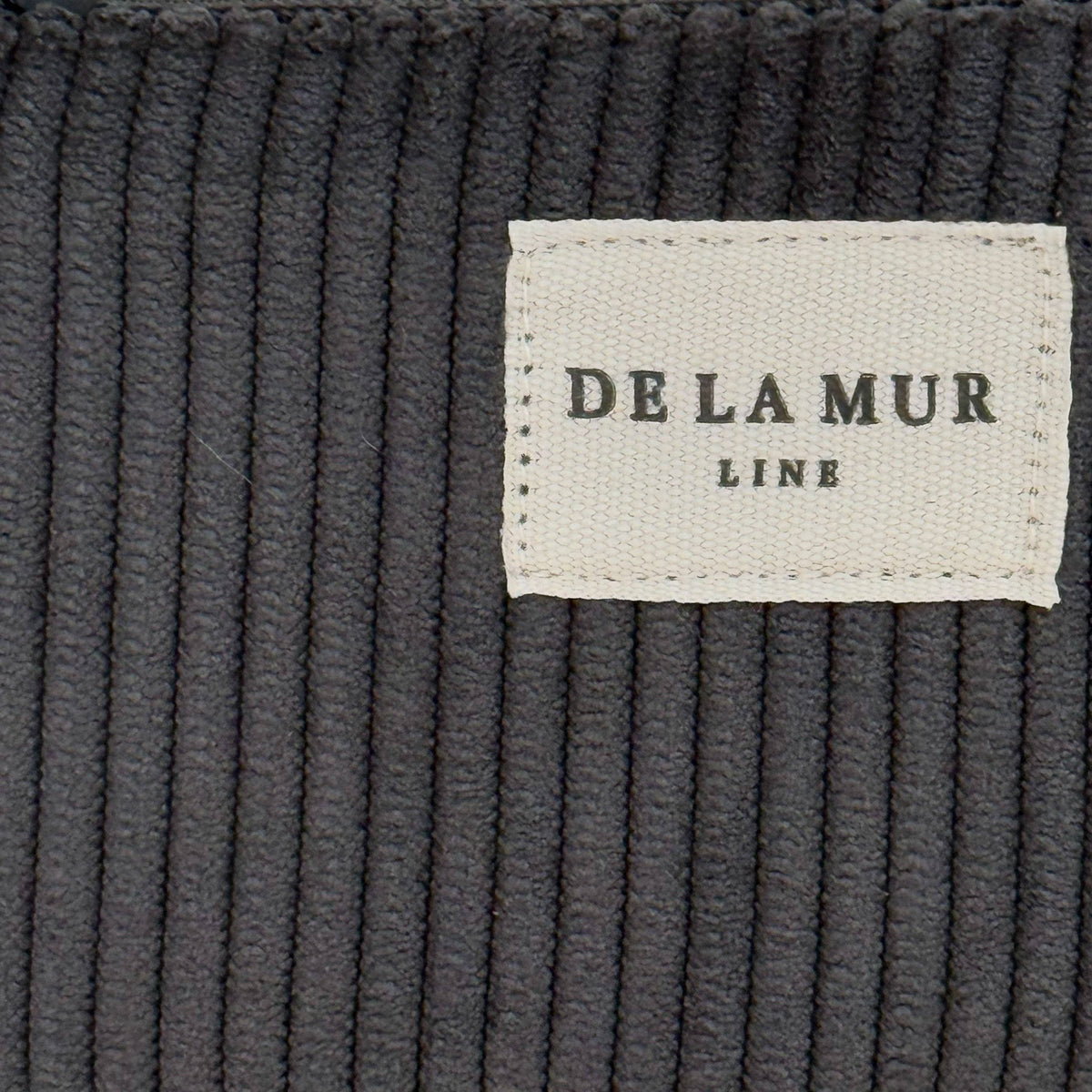 Corduroy Small Makeup Bag / Coin Purse – Charcoal Gray (Boni)