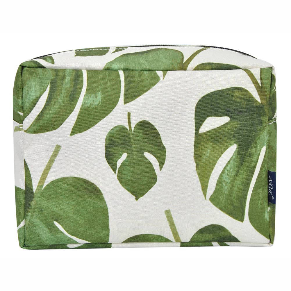 Leafy Delight NGIL Large Cosmetic Travel Pouch