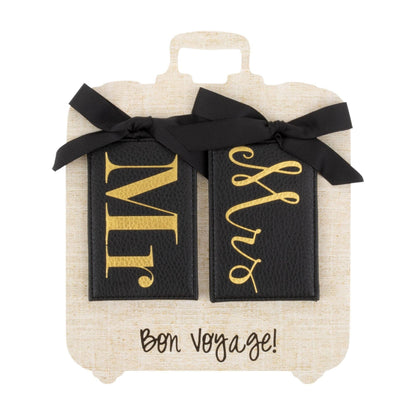 Mr & Mrs Luggage Tag Set Prepack 12pc