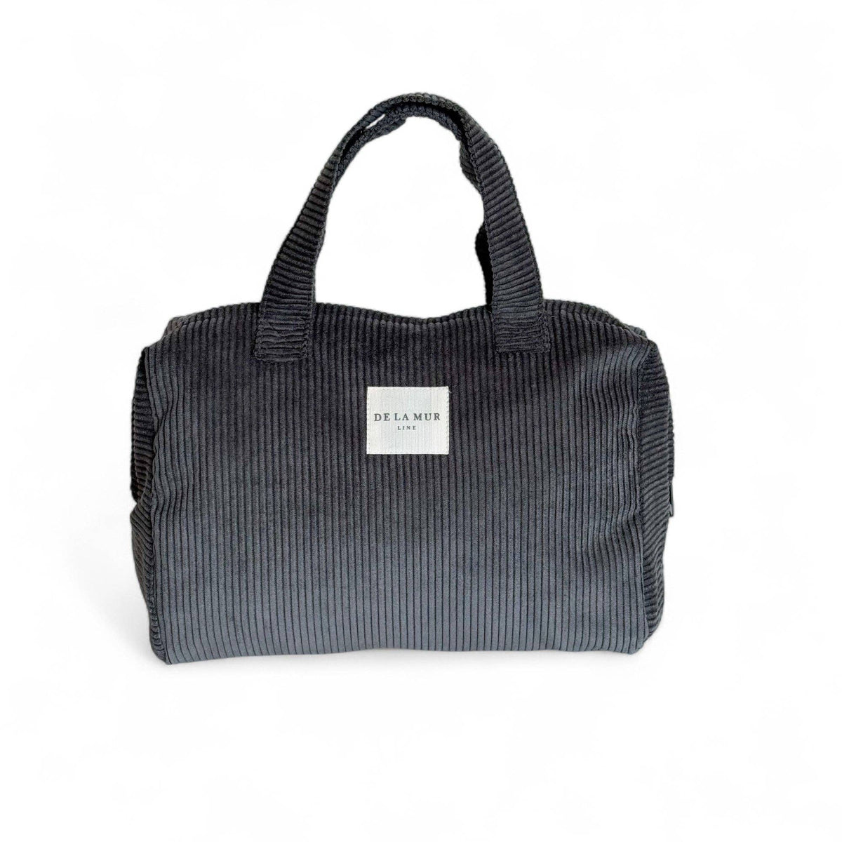 Corduroy Extra Large Makeup Bag – Charcoal Gray (Boni)