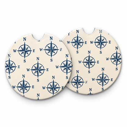 Jolitee Car Coasters, Absorbent Neoprene CupHolder Lakehouse