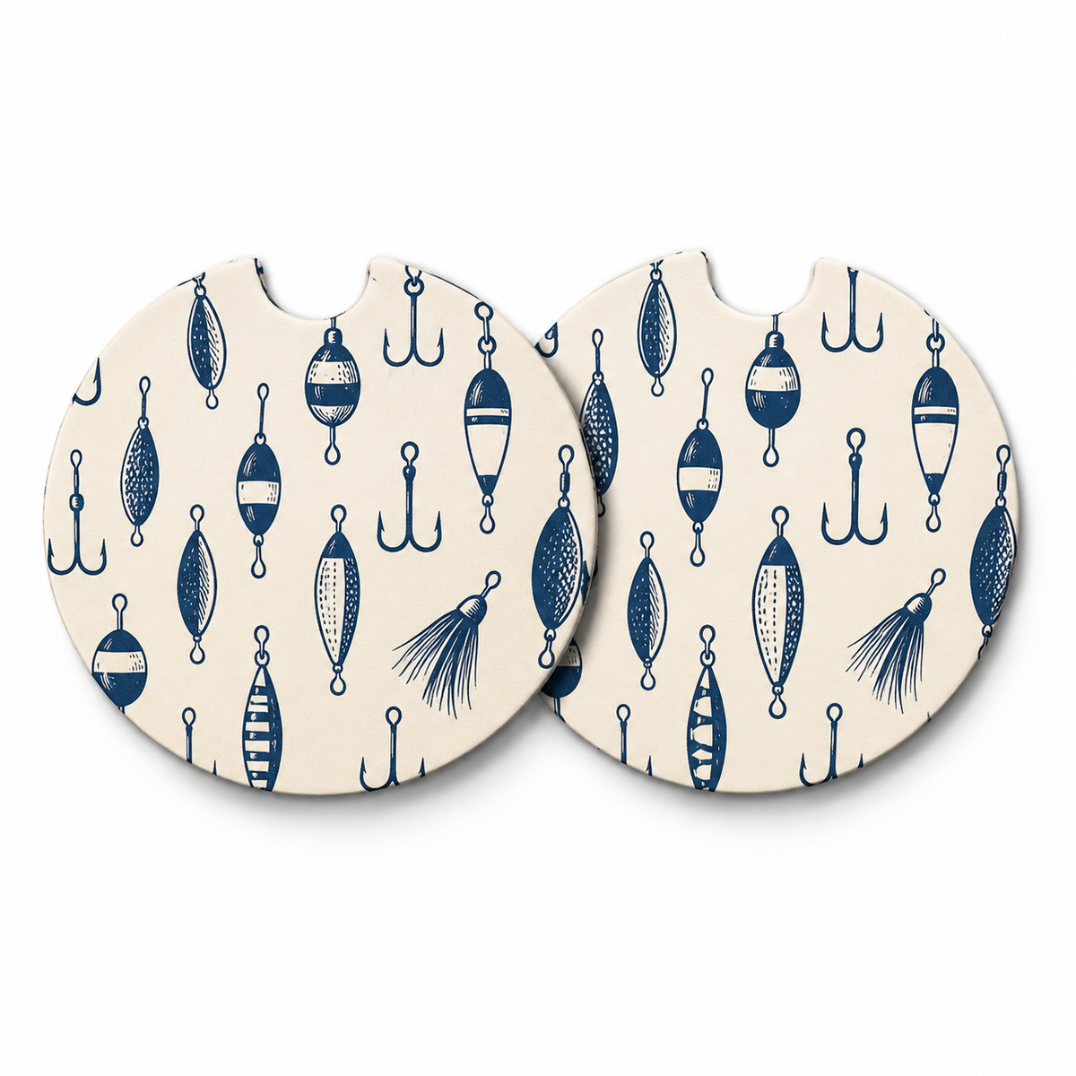 Jolitee Car Coasters, Absorbent Neoprene CupHolder Lakehouse