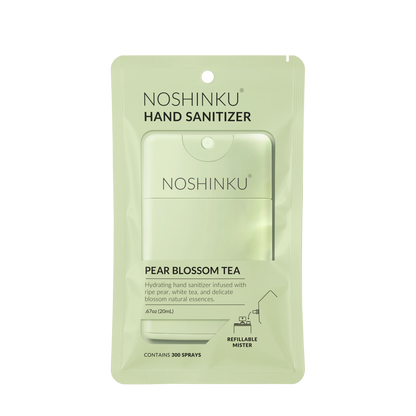 Refillable Pear Blossom Tea Hydrating Pocket Hand Sanitizer