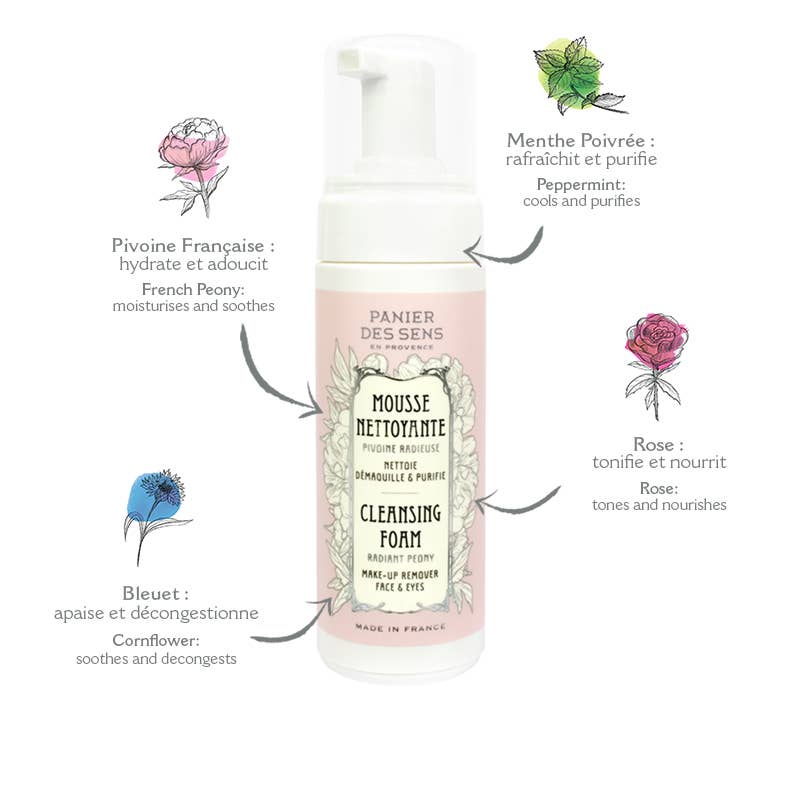 Travel Size Cleansing Foam Radiant Peony- 1.8floz/50ml
