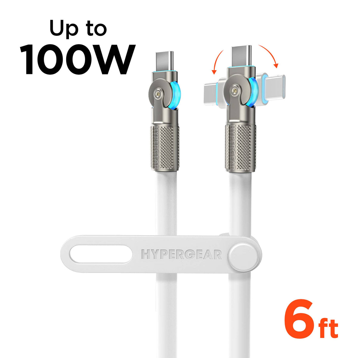 Chunky180° 100W USB-C to USB-C Rugged Fast Charge Cable 6ft
