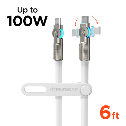 Chunky180° 100W USB-C to USB-C Rugged Fast Charge Cable 6ft