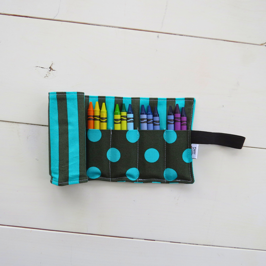 Crayon Roll-Up Organizer – Travel Art Storage for Kids