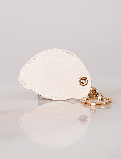 Little Explorer Universal Tracker Charm — White Dog