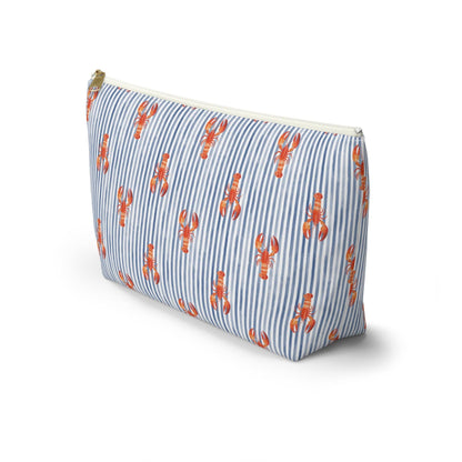 Blue Stripe Lobster T-Bottom Pouch