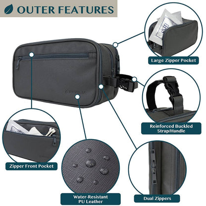 Men's Modern Dopp Kit Toiletry Bag