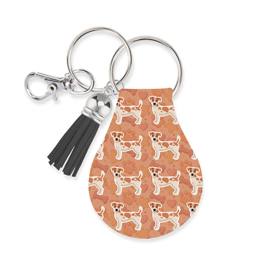 Neoprene AirTag Compatible Case Keychain – Jack Russell
