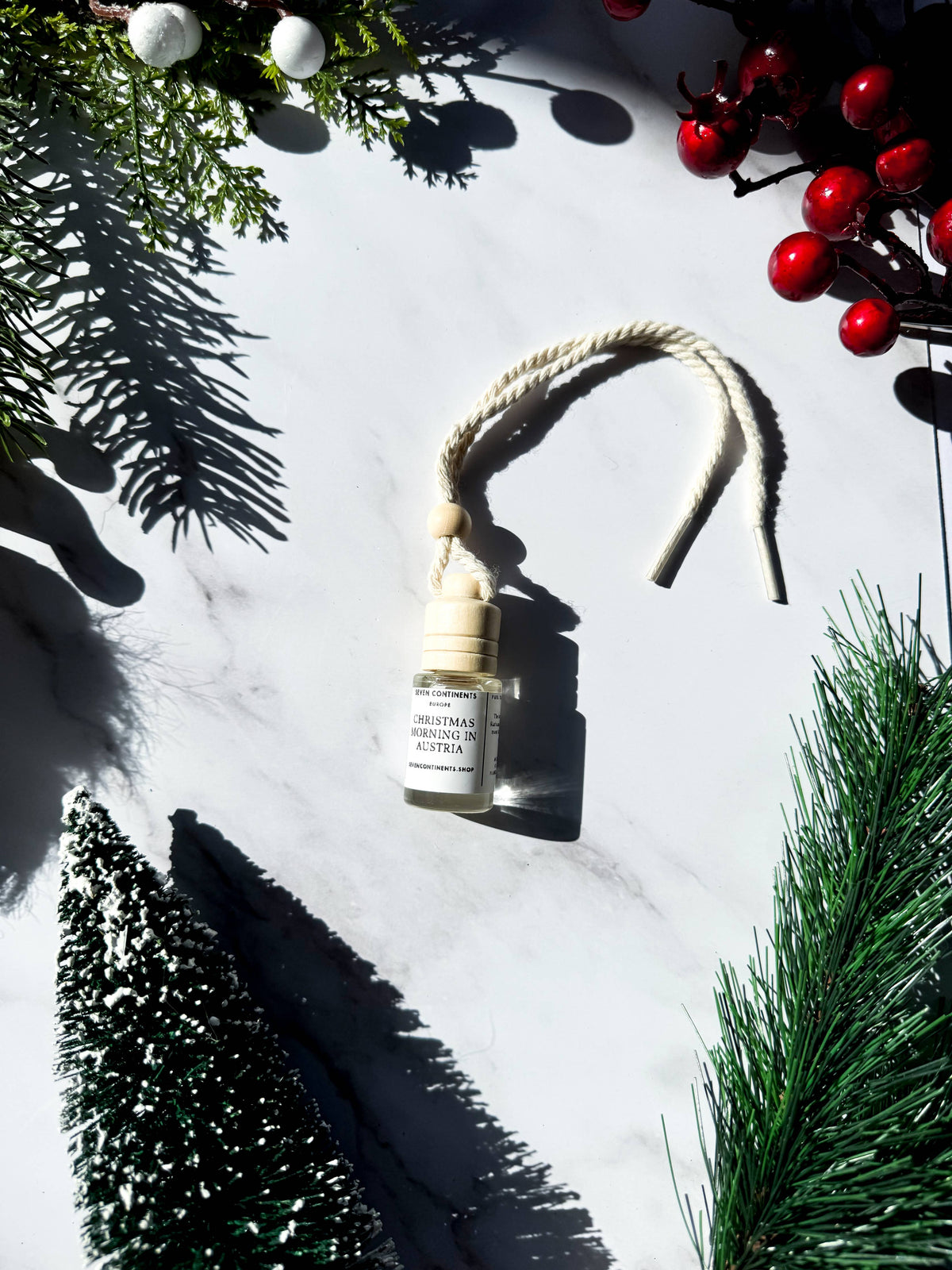 Christmas Morning In Austria holiday hanging car diffuser air freshener