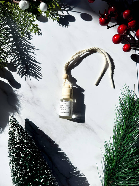 Christmas Morning In Austria holiday hanging car diffuser air freshener