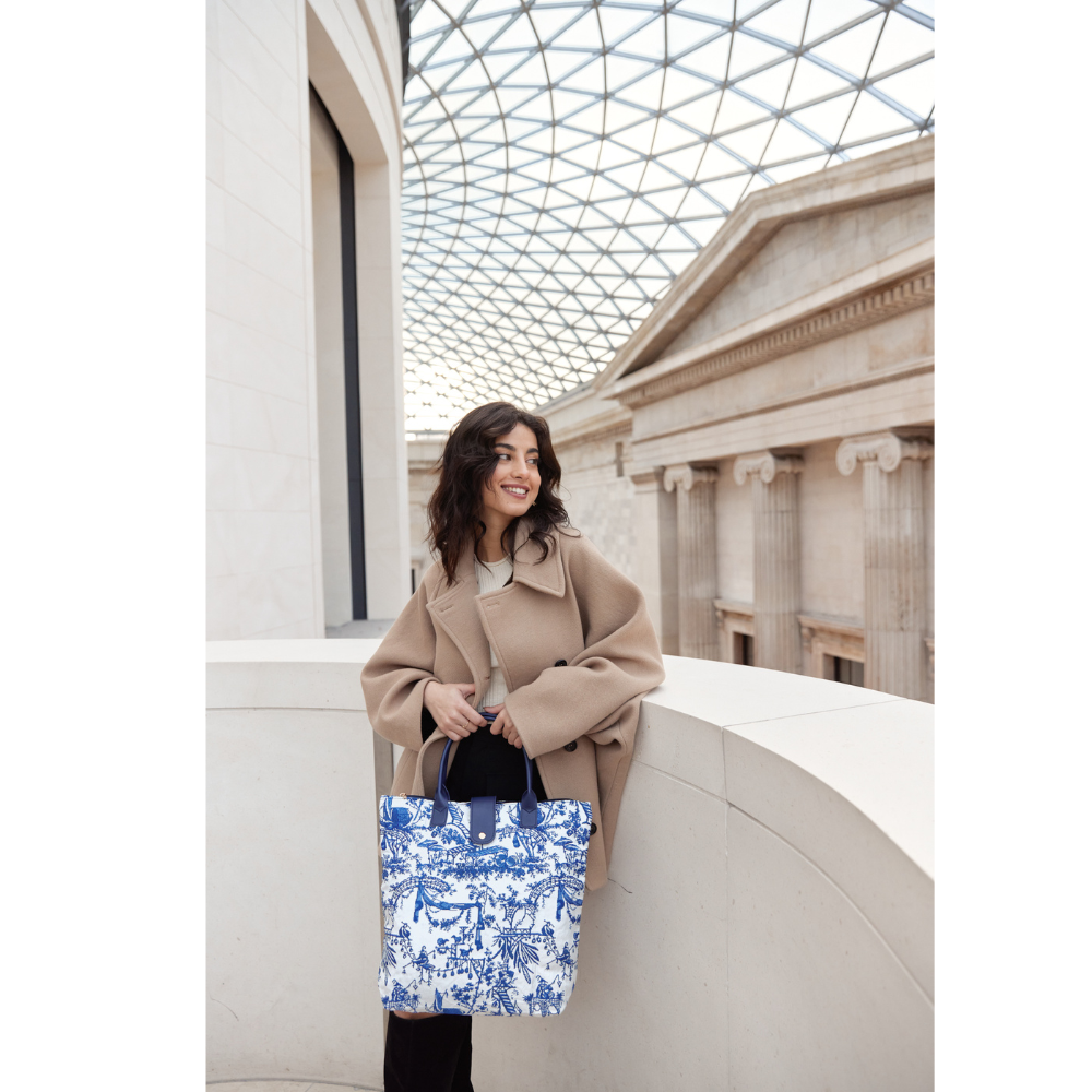 THE BRITISH MUSEUM CHINOISERIE FOLDING BAG