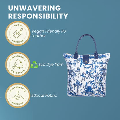 THE BRITISH MUSEUM CHINOISERIE FOLDING BAG