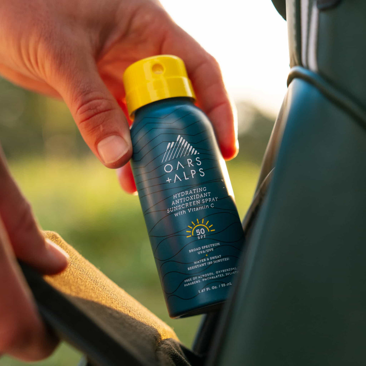 Travel Size Hydrating Antioxidant SPF 50 Spray, TSA-approved