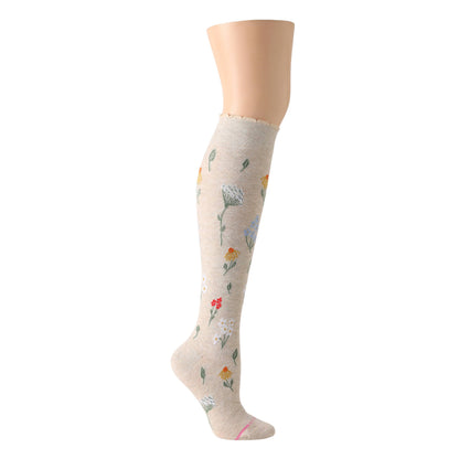Wildflowers | Knee-High Compression Socks For Women