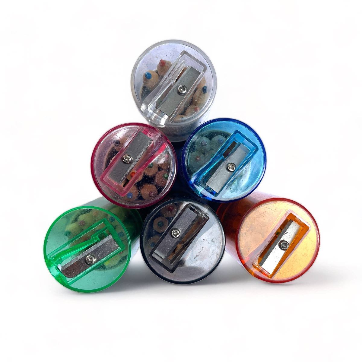 Mini Travel Compact Colored Pencils with Built In Sharpener