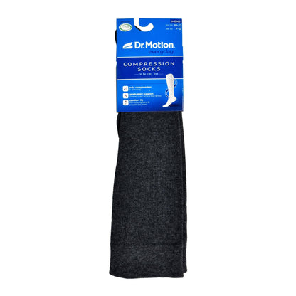 Solid Cotton Blend | Knee-High Compression Socks For Men