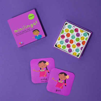 Minilingo Spanish/English Bilingual Flashcards for Kids