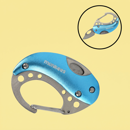 Munkees | Mini Carabiner Folding Knife | Keychain