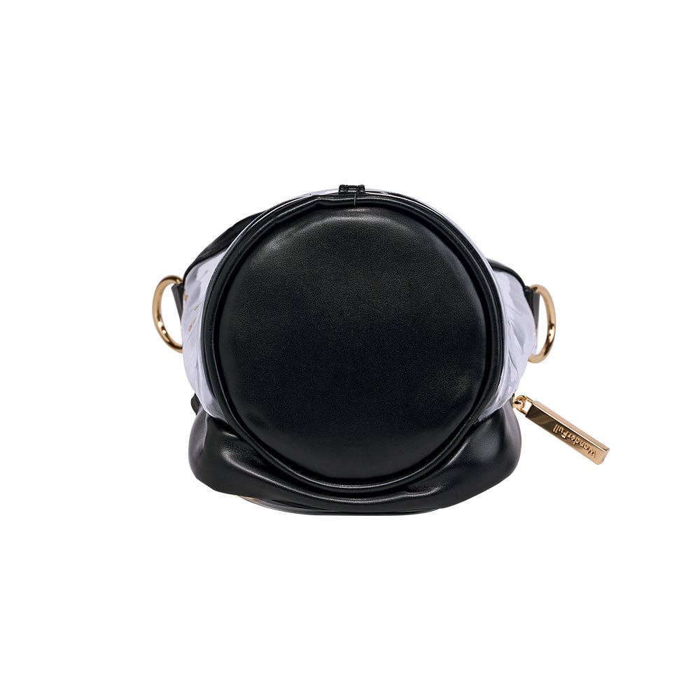 Clear HydroBag® Stadium with Black Trim and Matching RFID Pouch
