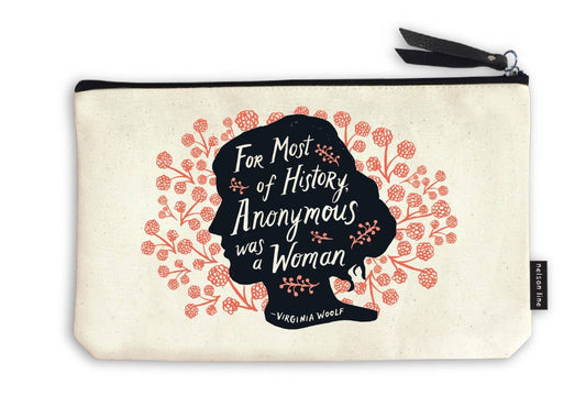 Anonymous Canvas Zipper Pouch/Bag | Travel, School, Art Bag