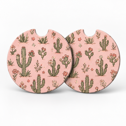 Jolitee Car Coasters, Absorbent Neoprene CupHolder Cowgirl