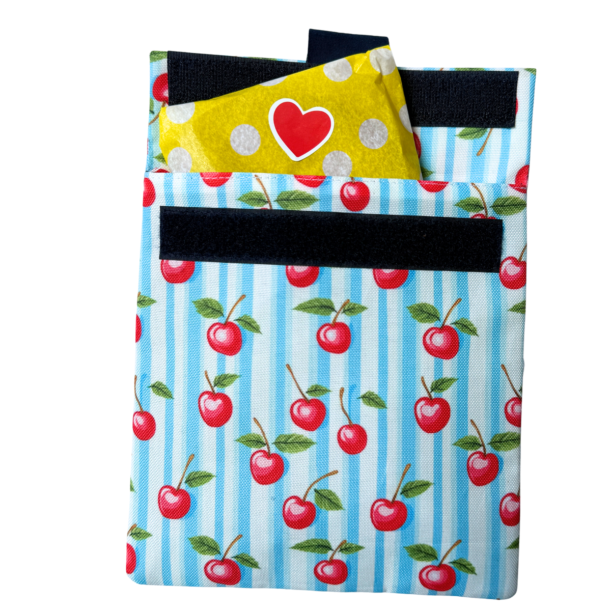 Reusable Sandwich Bag - Set of 2 - Vichy & Cherry Stripes