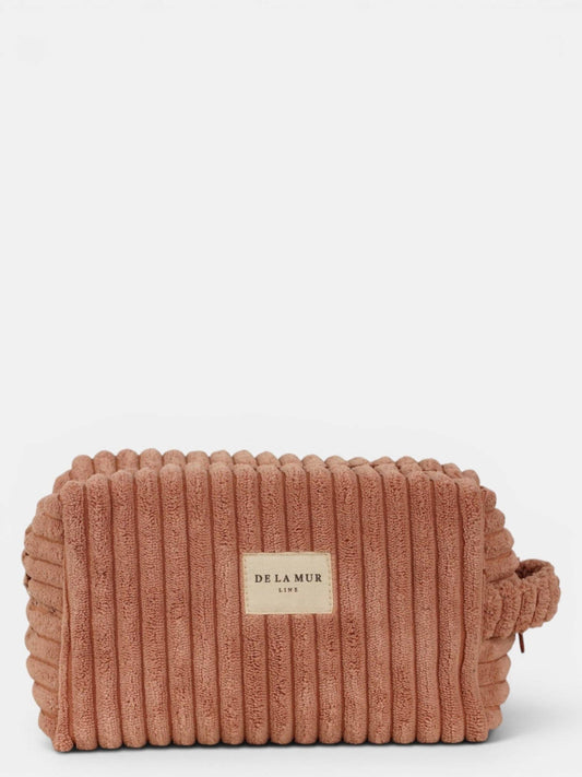 Corduroy Squared Makeup Bag – Dusty Rose (Crepe)