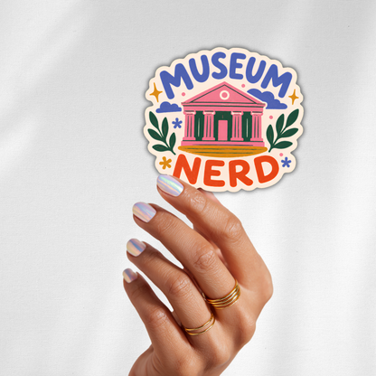 Museum Nerd Sticker – Colorful Museum Lover & Art History
