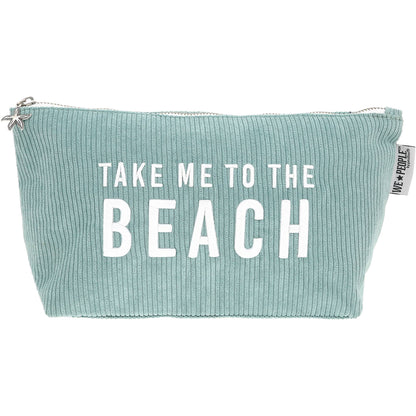 Beach - Corduroy Zippered Pouch