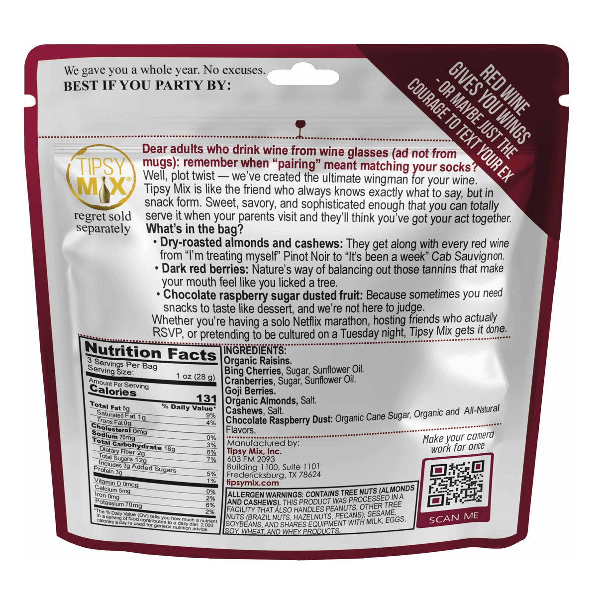 Wine-Paired Trail Mix - Red Wine