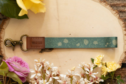 Vine Wristlet Keychain Lanyard- Floral Printed Design