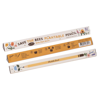 Save-The-Bees Plantable Pencil – Eco-Friendly