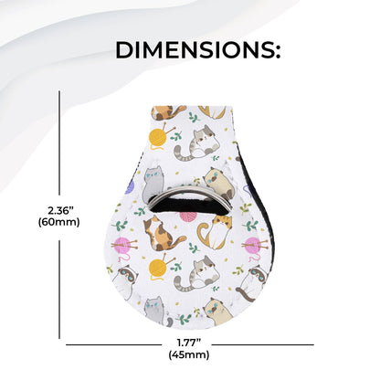 Neoprene AirTag Compatible Case Keychain – Cat