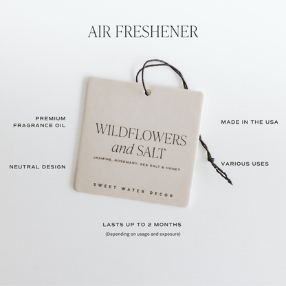 Wildflowers and Salt Hanging Air Freshener - Home Decor