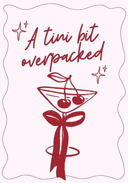Tini Bit Overpacked Cocktail Luggage Tag