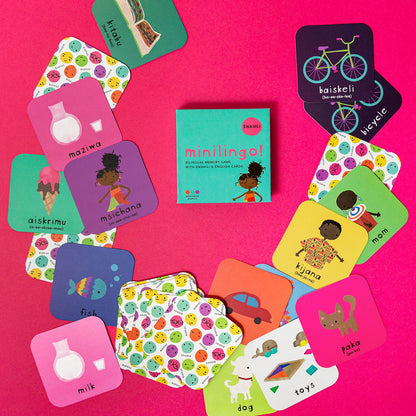 Minilingo Swahili/English Bilingual Flashcards for Kids