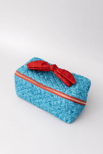 Makeup Bag, Flowers and Bows
