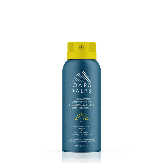 Travel Size Hydrating Antioxidant SPF 50 Spray, TSA-approved