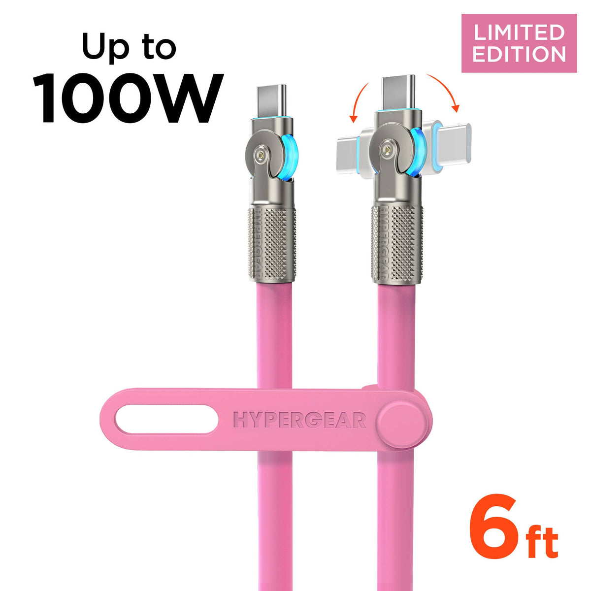 Chunky180° 100W USB-C to USB-C Rugged Fast Charge Cable 6ft