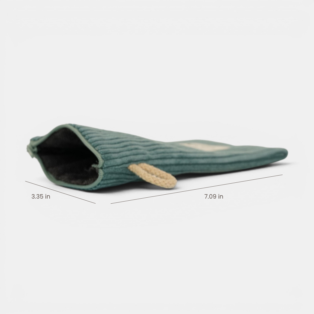 Corduroy Glasses Case – Teal (Jade)