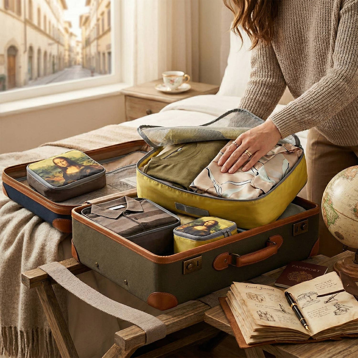 Travel Packing Cube Set – 6Pc Luggage Organizers