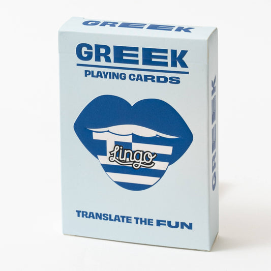 Greek Playing Cards — Family Gift & Card Game | Lingo
