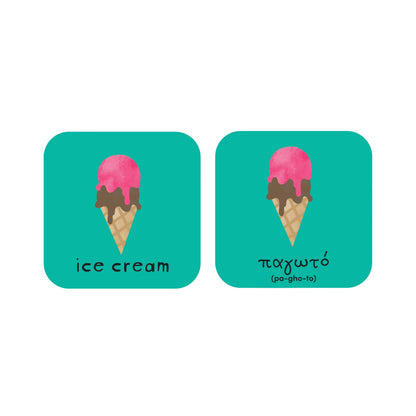 Minilingo Greek/English Bilingual Flashcards for Kids